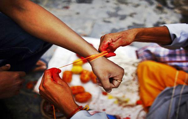 Nepal Celebrating Janai Purnima festival