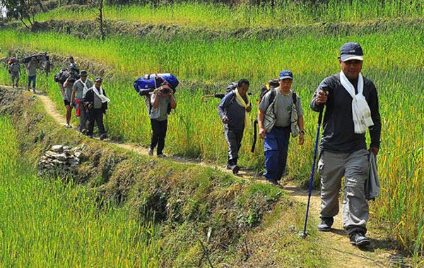 Director of Trekking Mart lead lower Manaslu exploration Trip 2012