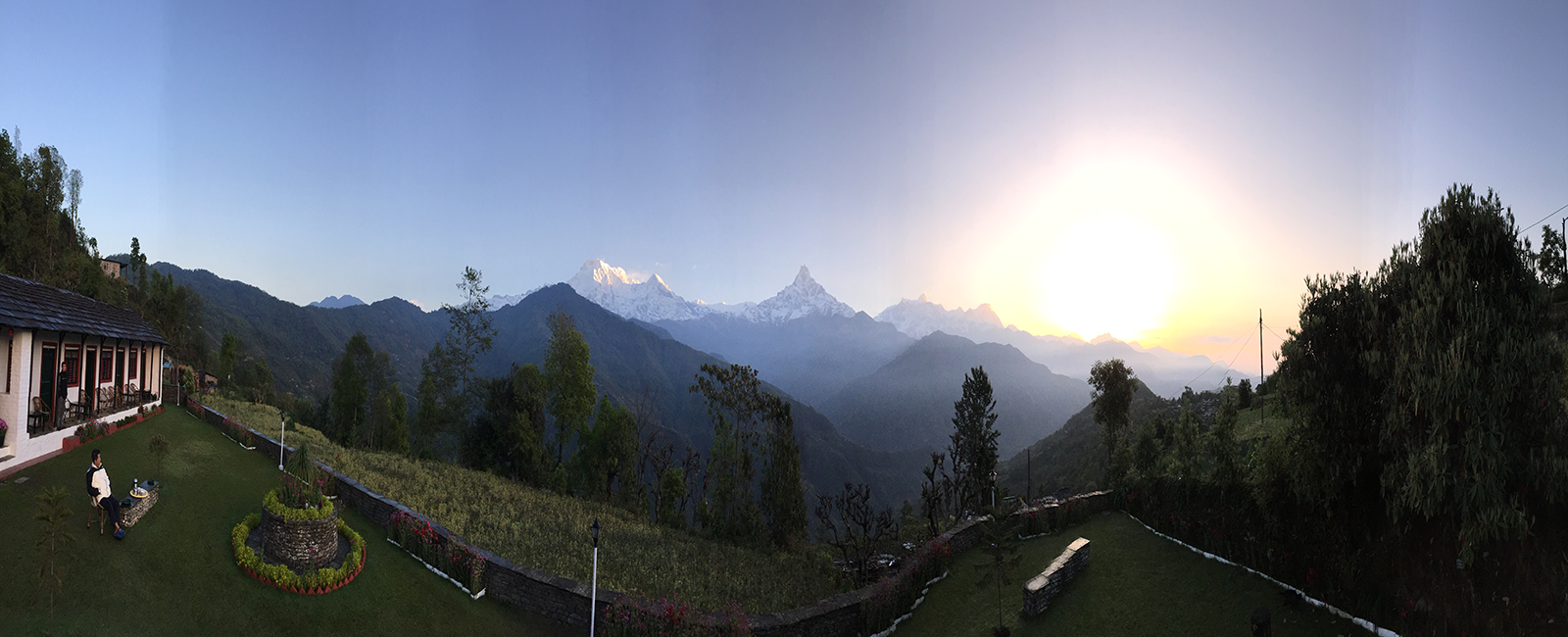 Panoramic View of Dhampus (Basanta Lodge)