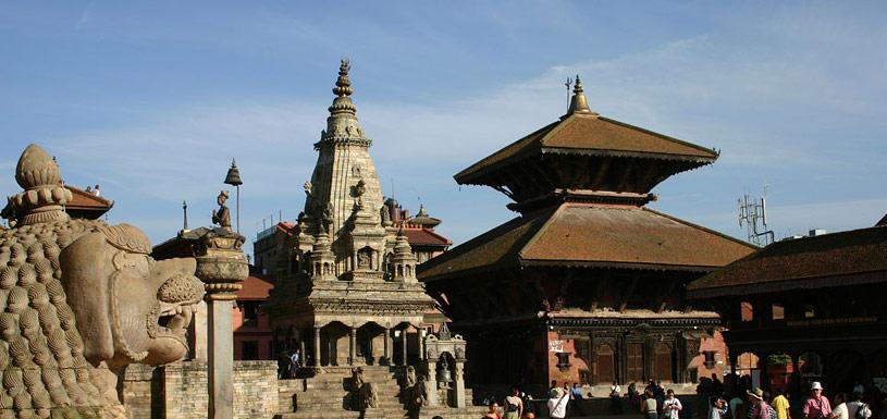 Bhaktapur Durbar Square Terraced farmland at Nagarkot  Terraced farmland at Nag