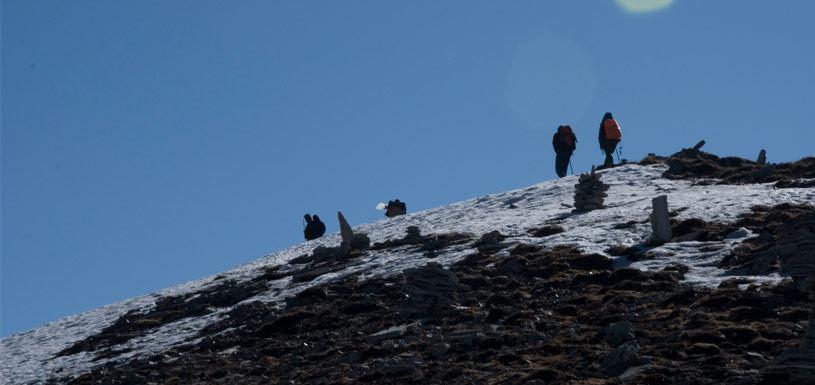 On the way to Thorong La pass