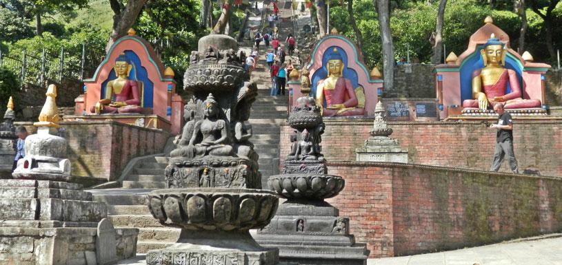 Way to Swayambhunath