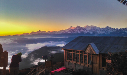 Beautiful view from Langtang